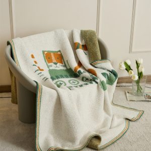 Couverture Pilou Pilou, idéale pour se réchauffer pendant l'hiver
