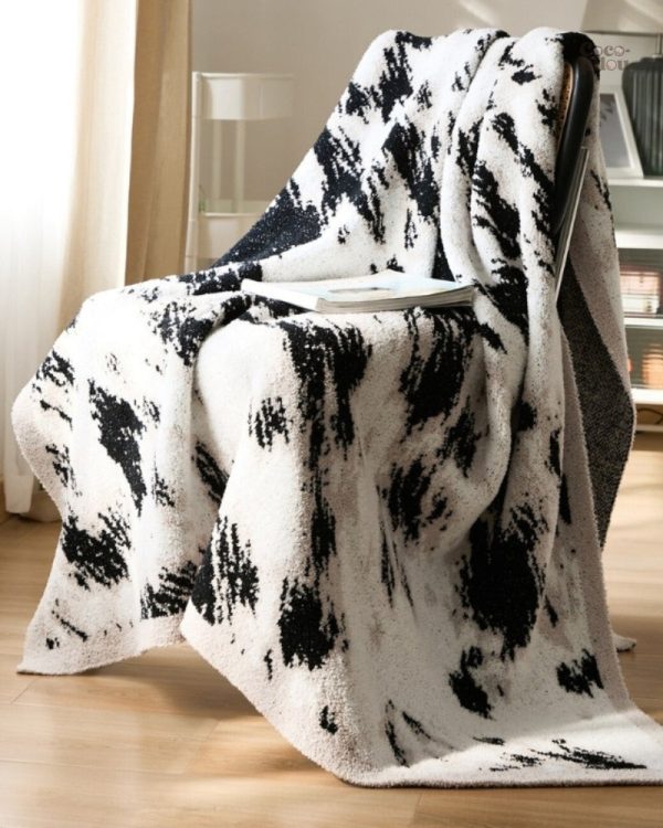 Couverture Pilou Pilou en fausse fourrure pour hiver chaleureux