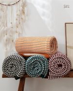Couverture douce en peluche, accessoire tendance pour l'hiver