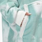Pull plaid vert avec manches, style décontracté