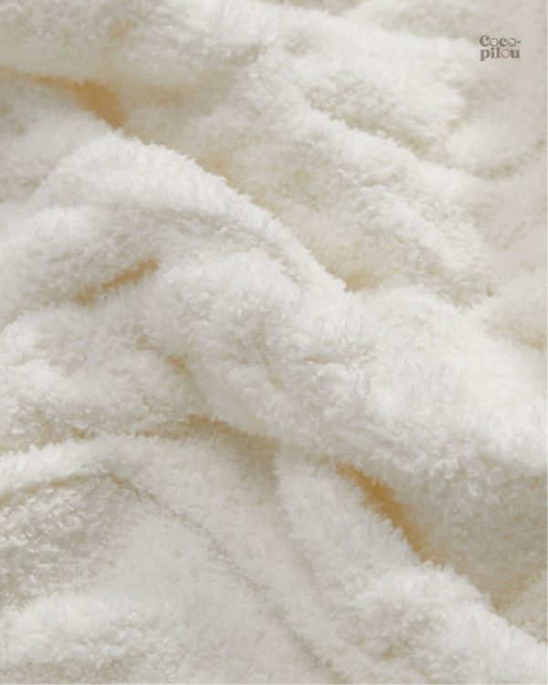 Couverture douce blanche pour moments cocooning