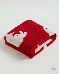 Couverture confortable motif animaux pour cocooning