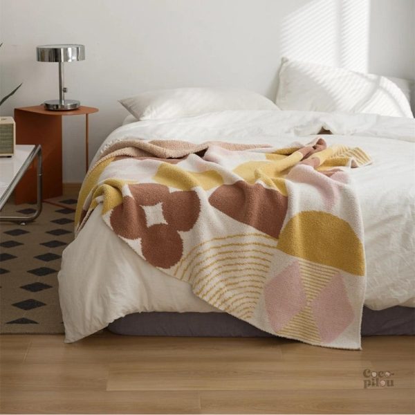 plaid-sherpa-1 Plaid sherpa doux et chaud, idéal pour les soirées cocooning