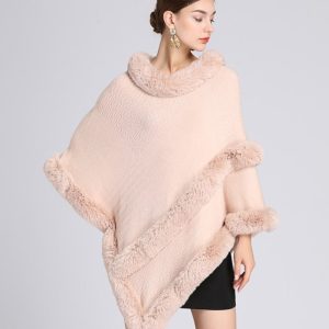 Poncho confortable pour femme en tissu doux