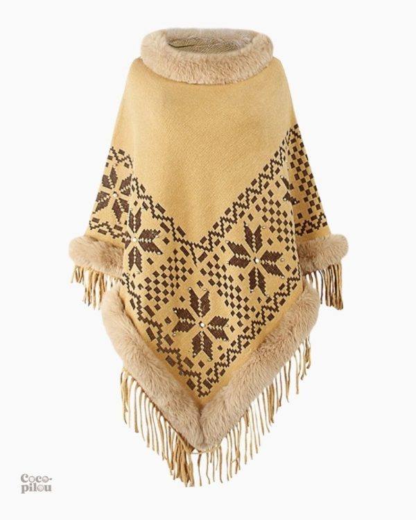 Poncho Pilou Pilou femme, idéal pour les journées fraîches