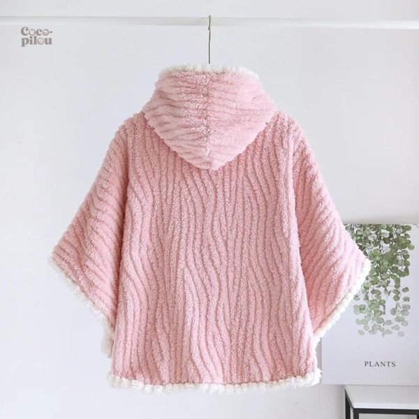Poncho pyjama pilou pilou pour femme