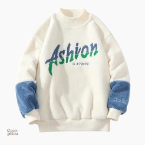Pull crème homme Pilou Pilou, style décontracté et doux