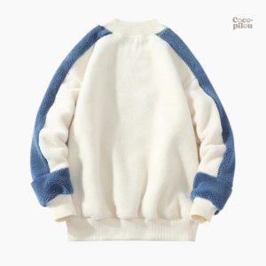 Pull homme chaud en pilou pilou, idéal pour l'hiver