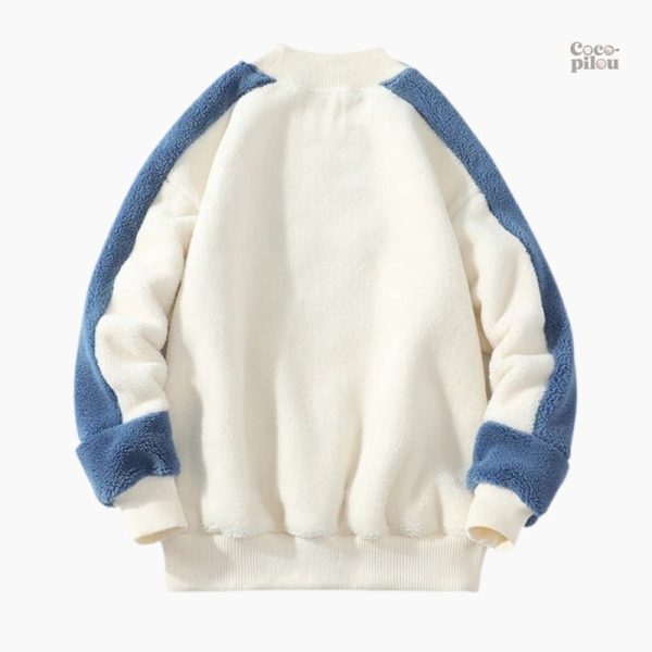 Pull homme chaud en pilou pilou, idéal pour l'hiver