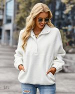 Pull moumoute doux et confortable pour femme, style Pilou Pilou