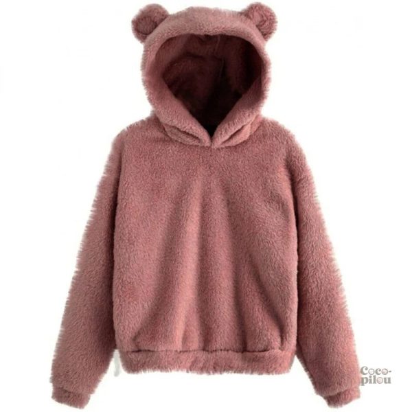 Vêtement tendance pour femme, pull lapin en pilou pilou