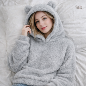 Pull pilou pilou femme doux et confortable en style lapinou