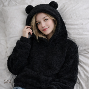 Pull pilou pilou femme avec oreilles de lapin