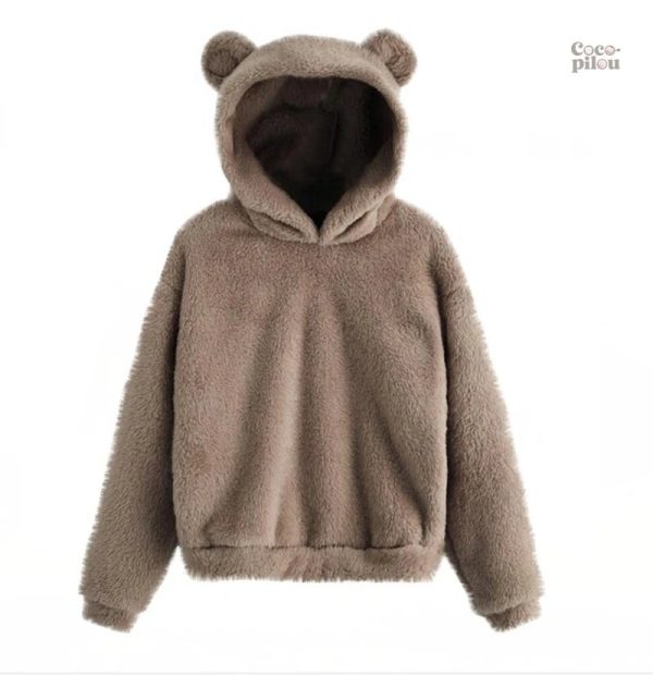 Pull original en pilou pilou, idéal pour l'hiver et les soirées cocooning