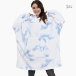 Pull plaid bleu ciel, style décontracté pour l'hiver