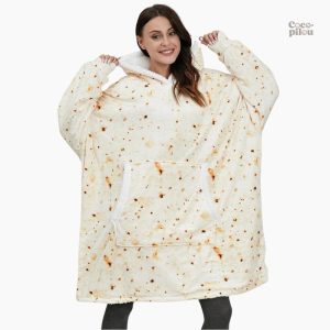 Variation de pull plaid Pilou Pilou, style cocooning idéal pour l'hiver