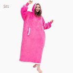 Pull plaid XXL rose Pilou Pilou