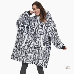 Pull zèbre Pilou Pilou, idéal pour les soirées cocooning