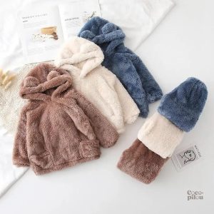 Pyjama bébé douillet en deux parties, style Pilou Pilou