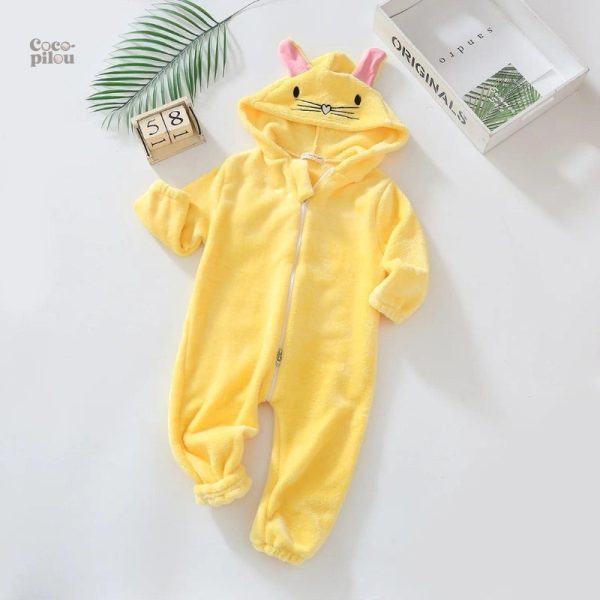 Pyjama bébé pilou pilou avec ouverture devant