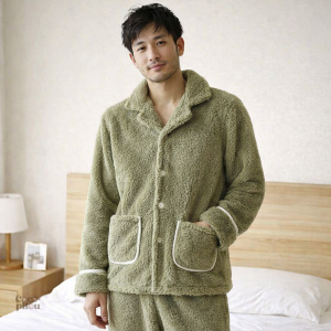 Pyjama boutonné pour homme en Pilou Pilou