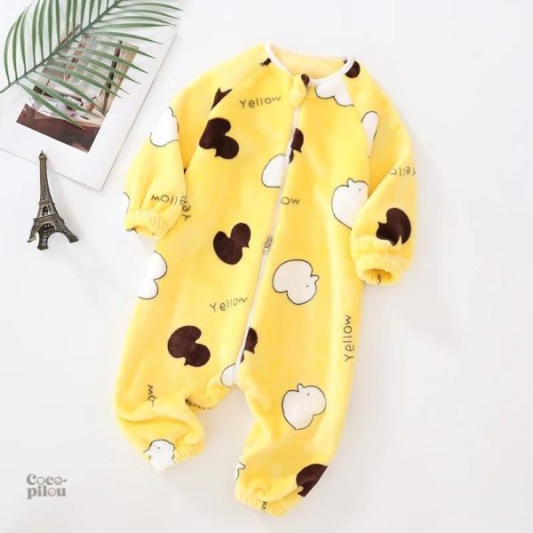 pyjama-chaud-bebe-1 Pyjama chaud bébé en pilou pilou doux et confortable