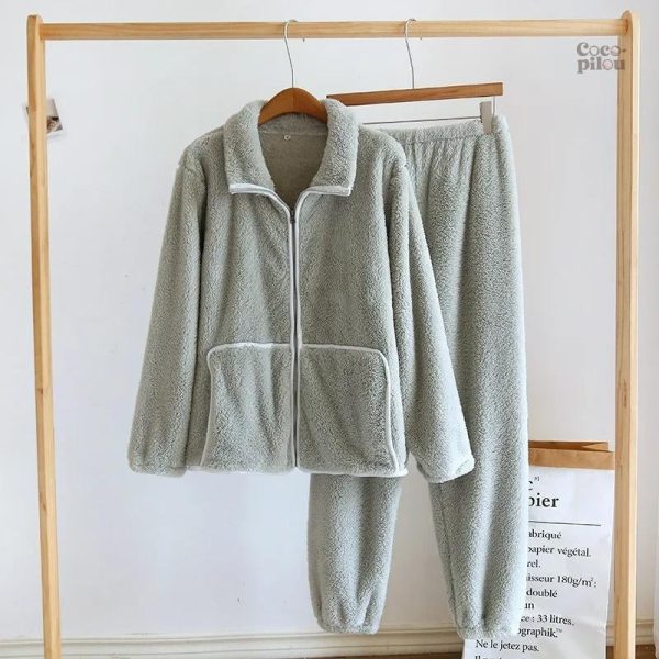 Pyjama chaud polaire femme