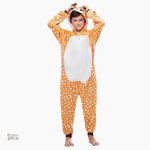 Pyjama combinaison garçon renne en pilou pilou doux