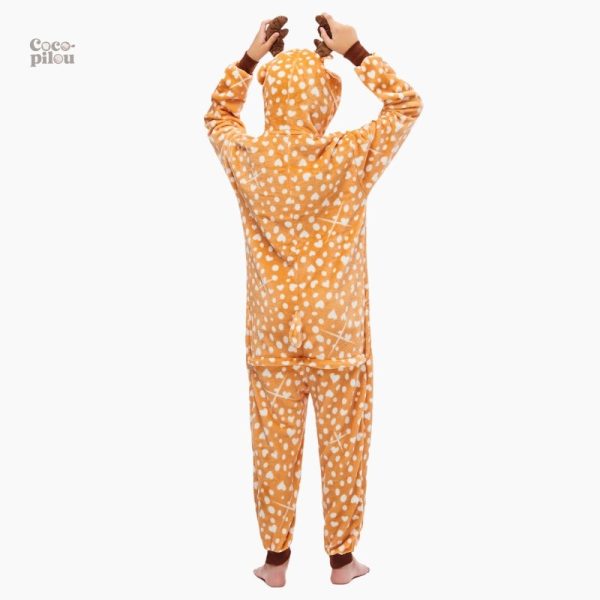 Combinaison pilou pilou garçon motif renne pour l'hiver
