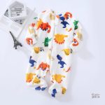 Pyjama dinosaure bébé en pilou pilou doux et confortable