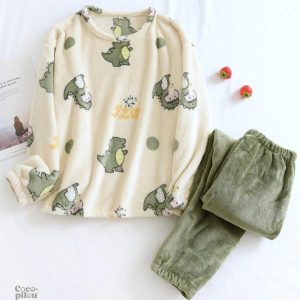 Pyjama dinosaure Pilou Pilou femme
