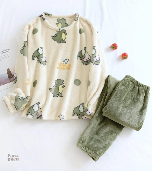 pyjama-dinosaure-pilou-pilou-1 Pyjama dinosaure Pilou Pilou femme