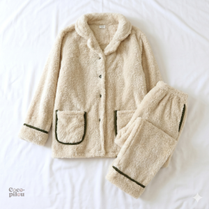 Pyjama doudou femme confortable en pilou pilou