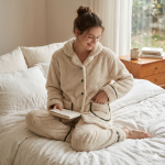 Doudou pyjama femme en tissu doux et chaud