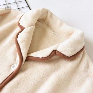 Vêtement de nuit doux pour femme, style Pilou Pilou