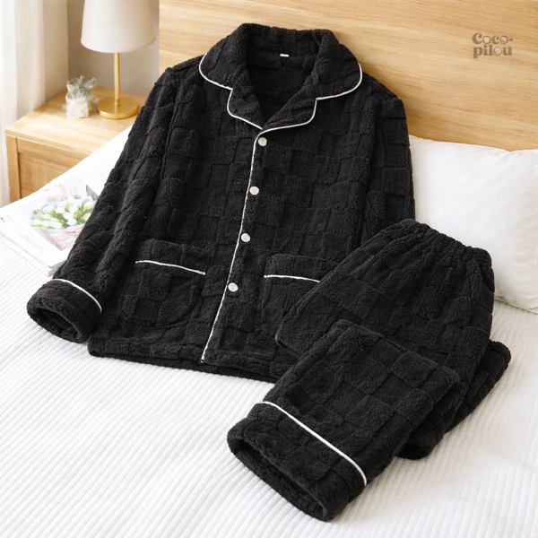 Pyjama éponge homme confortable pour des nuits douillettes