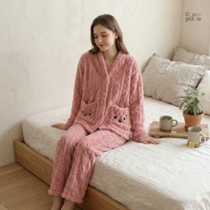 Pyjama Pilou femme doux et confortable pour l'hiver
