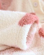 Pyjama flanelle à col rond pour femme
