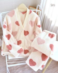 Pyjama doux en flanelle pour femme