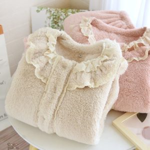 Pyjama grand mère Pilou Pilou en tissu doux et chaud