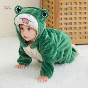 Pyjama grenouillère bébé en pilou pilou doux