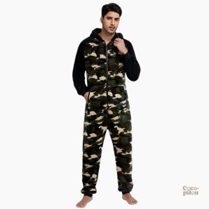 Pyjama grenouillère homme Pilou Pilou en tissu doux