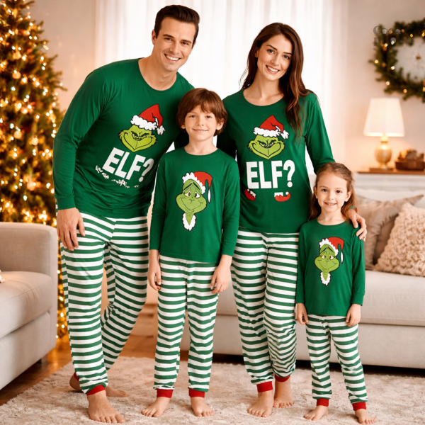Pyjama Grinch Pilou Pilou Femme confortable et chaleureux