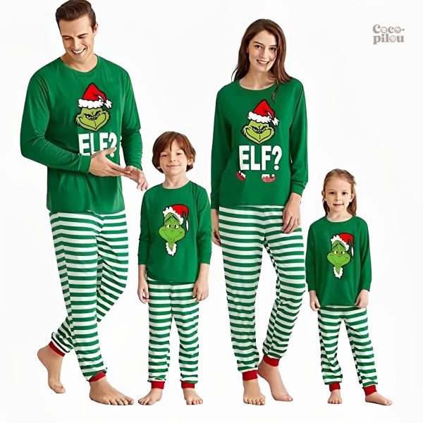 Pyjama femme doux Grinch, idéal pour les nuits d'hiver