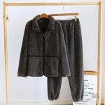 Vêtement d'hiver pour homme, pyjama chaud en tissu Pilou Pilou