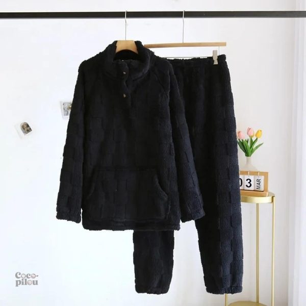 Pyjama homme en pilou pilou, idéal pour les nuits d'hiver