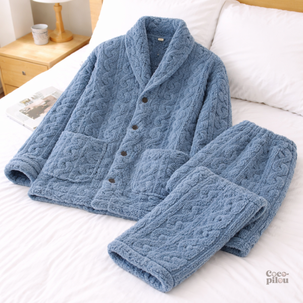Pyjama homme Pilou doux et confortable pour les nuits fraîches