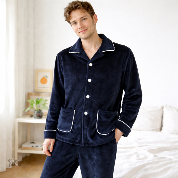Pyjama Pilou Pilou pour homme, idéal pour l'hiver