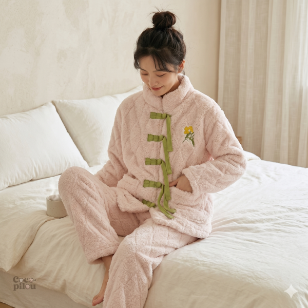 Pyjama Pilou Pilou pour femme, style intégral et chaud