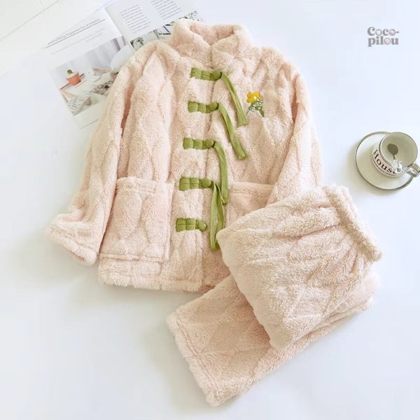 Pyjama intégral en pilou, idéal pour les nuits d'hiver